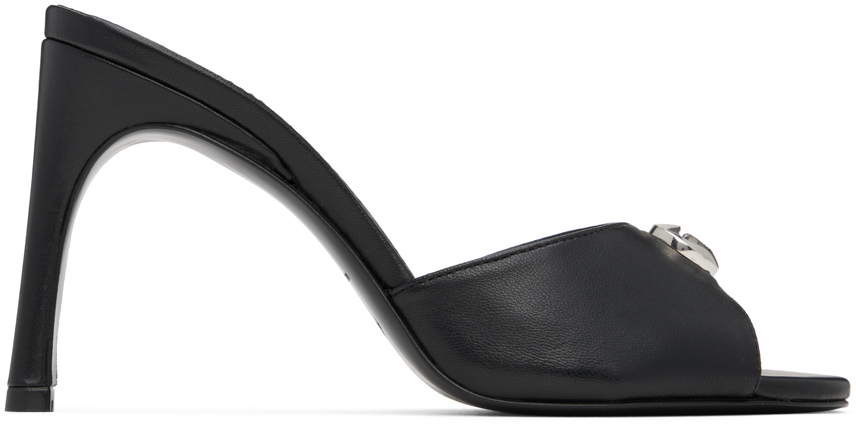 サンダル・ミュール Logo Mules - Coperni - Black - Leather Coperniのブラック ロゴ ミュールがセール中