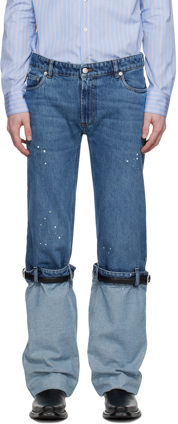 Coperni Blue Hybrid Jeans