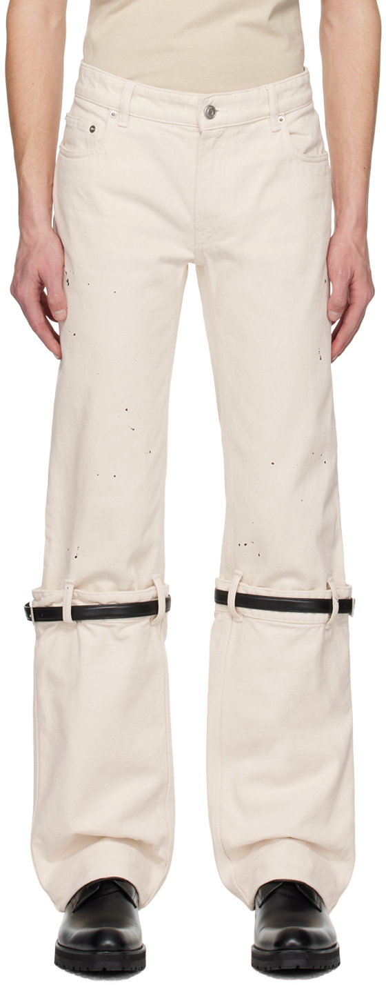 Coperni White Hybrid Jeans SSENSE Canada