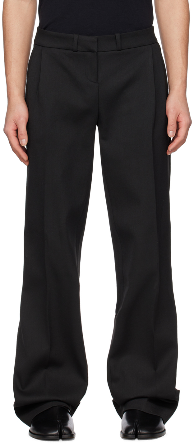 Coperni: Black Low-Rise Trousers | SSENSE