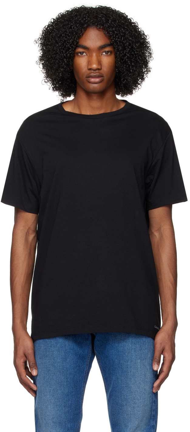 tempel sector Geld lenende Calvin Klein Underwear: Three-Pack Black T-Shirts | SSENSE