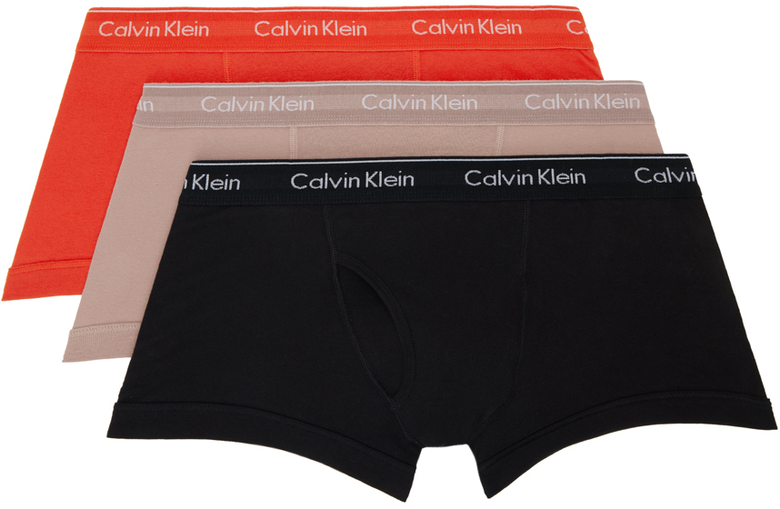Calvin Klein Underwear Three-Pack Multicolor Woven Boxers
