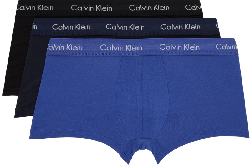 Calvin Klein Underwear: Three-Pack Multicolor Low-Rise Boxer Briefs