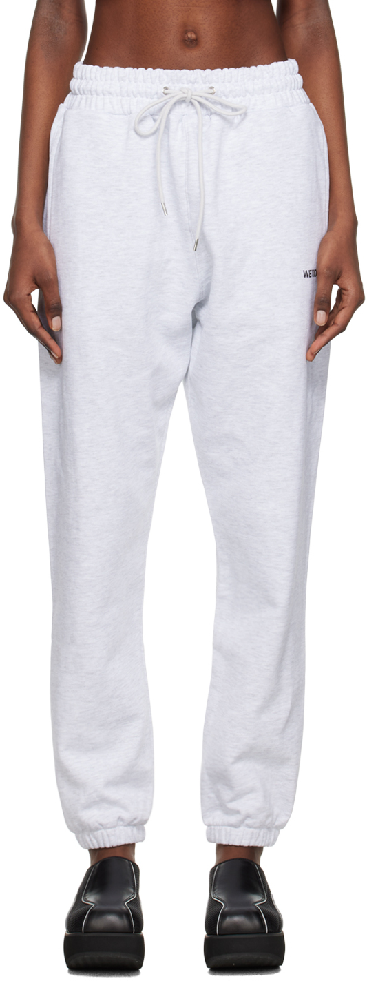We11 Done Gray Printed Lounge Pants In Grey