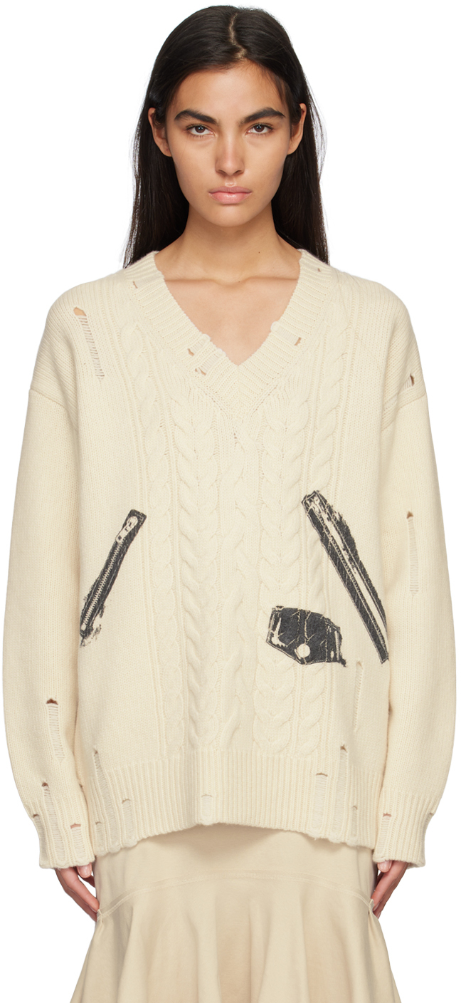 We11done Off-White Destroyed Sweater