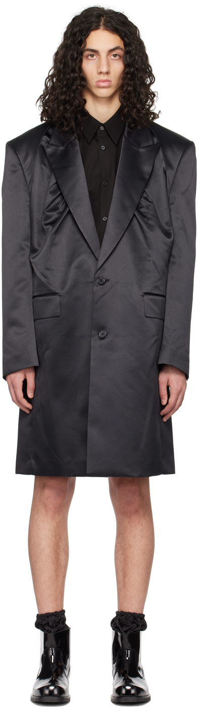We11 Done Black Two-button Coat