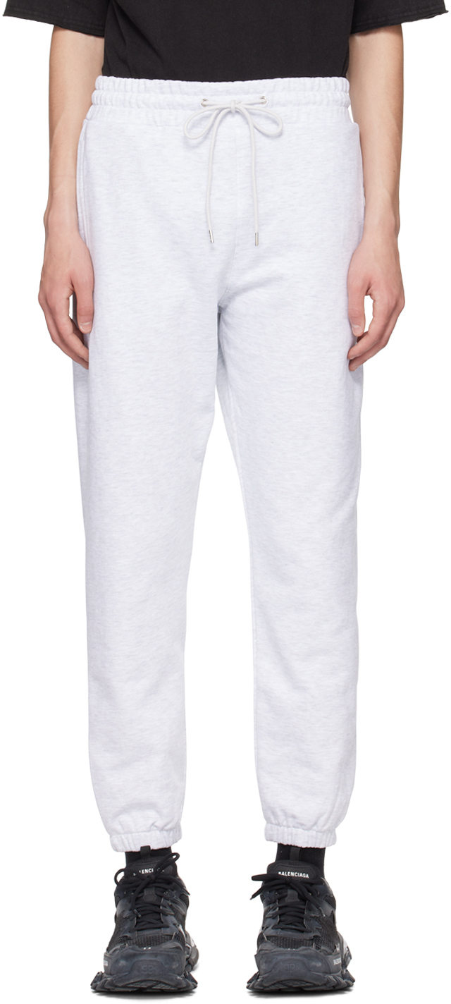 Gray Printed Sweatpants