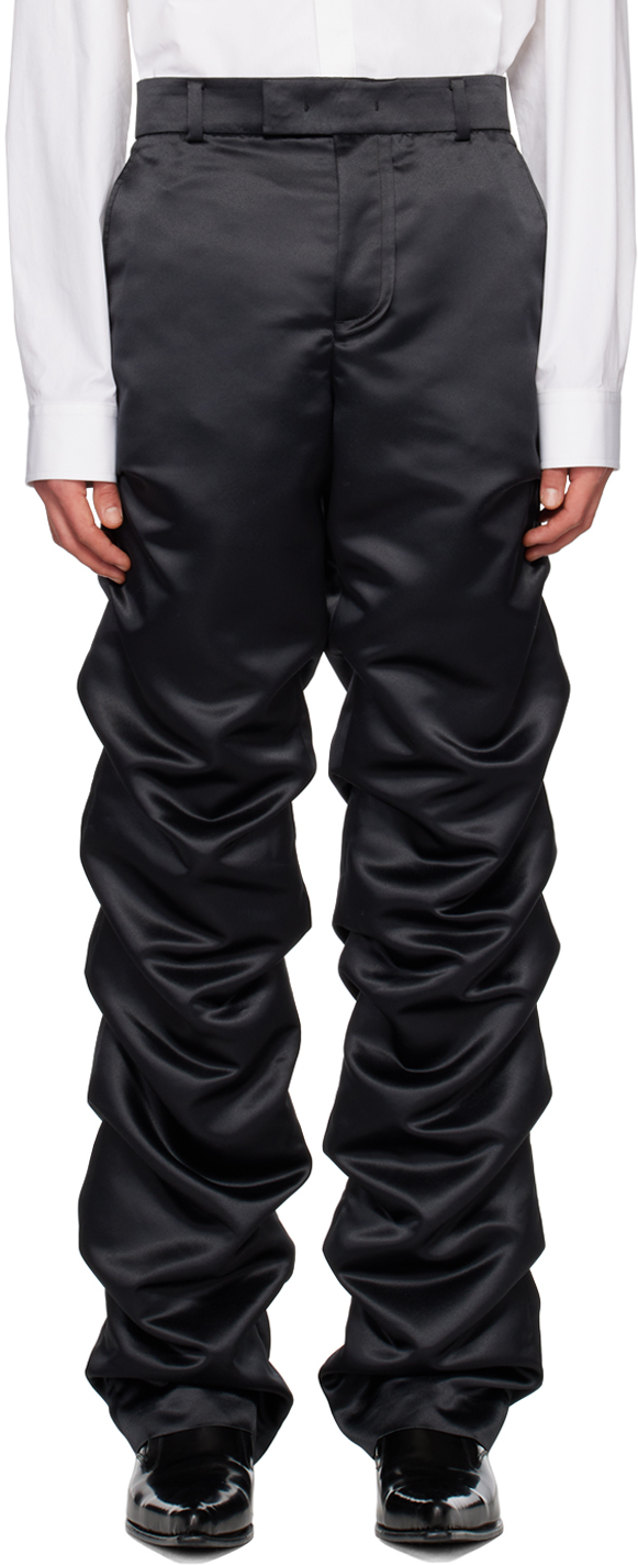 Black Ruched Trousers