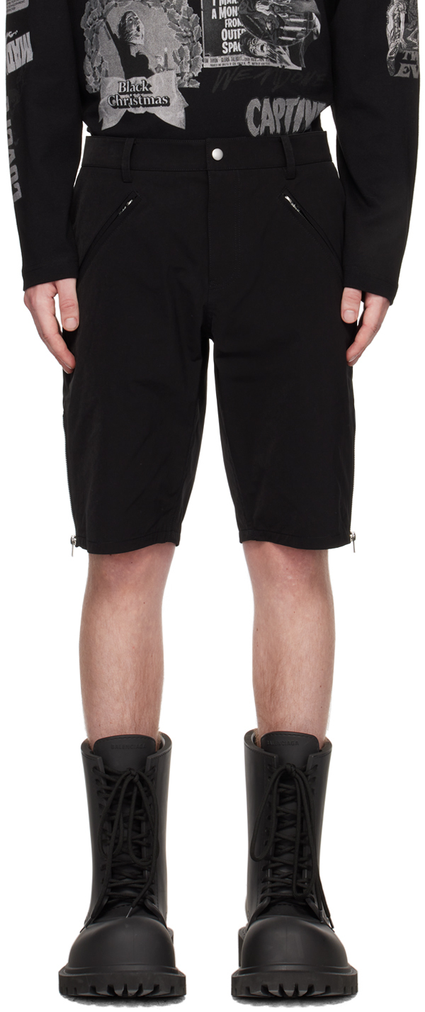 black biker shorts men