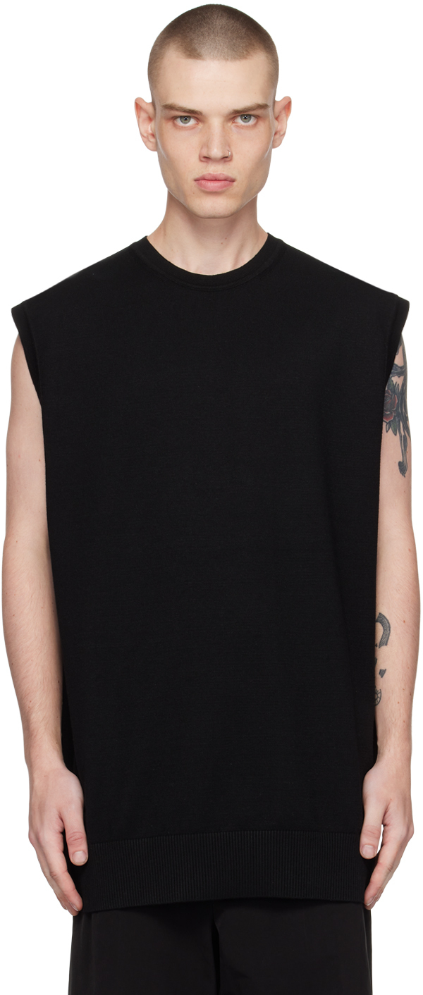 We11 Done Black Basic Vest