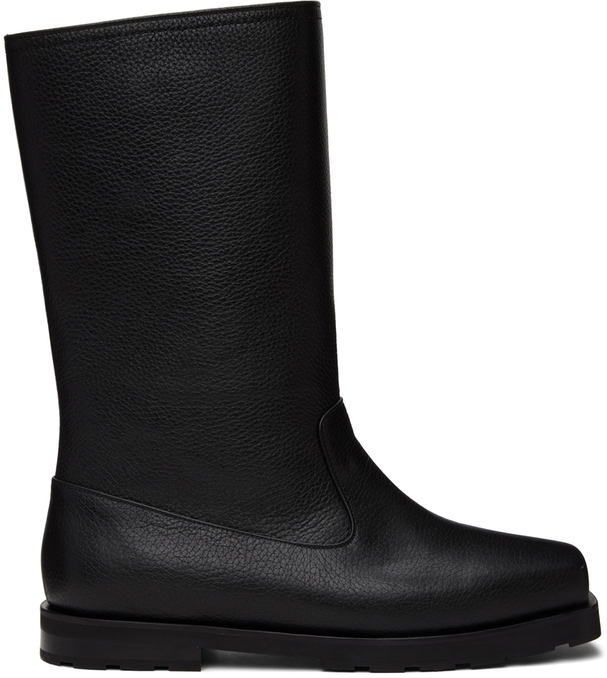 Black Shrunken Boots