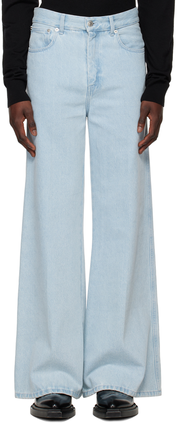 LU'U DAN: Blue Phat Jeans | SSENSE