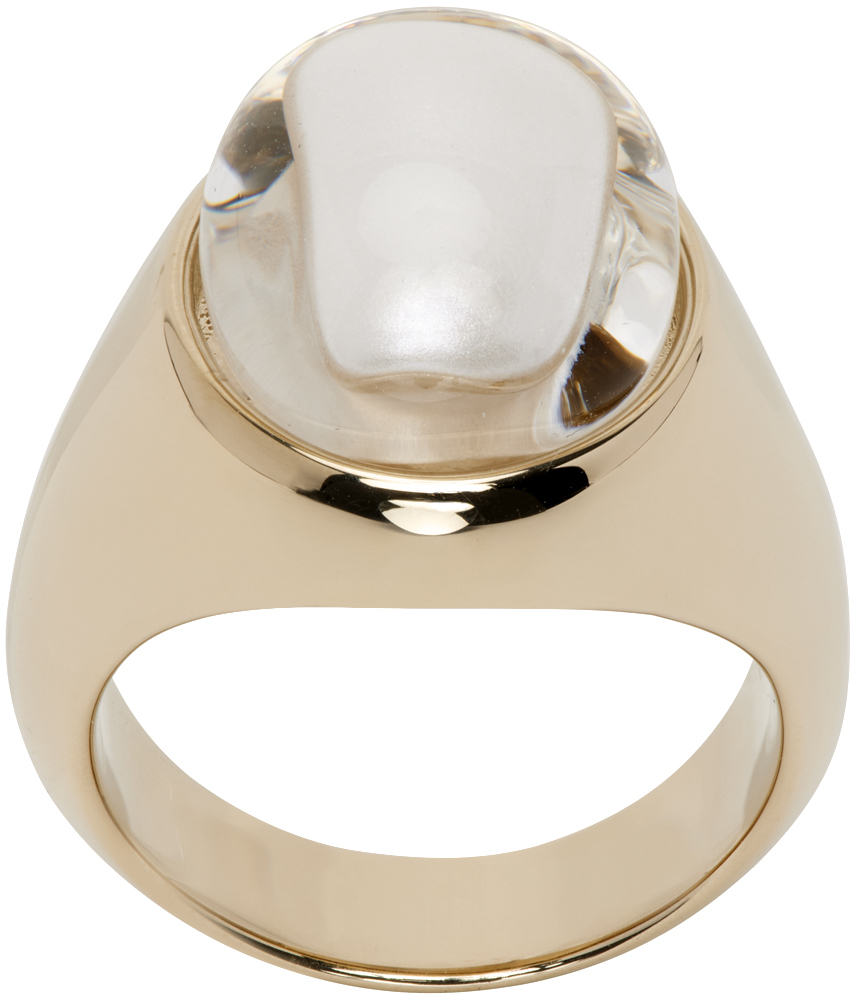 Chloé Gold-plated Blown Glass Ring