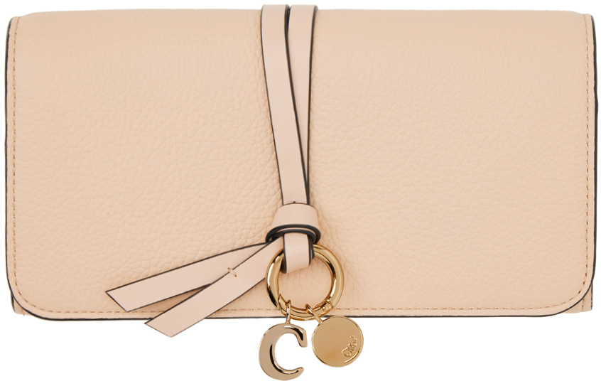 Chloé Alphabet Wallet With Flap In Brown