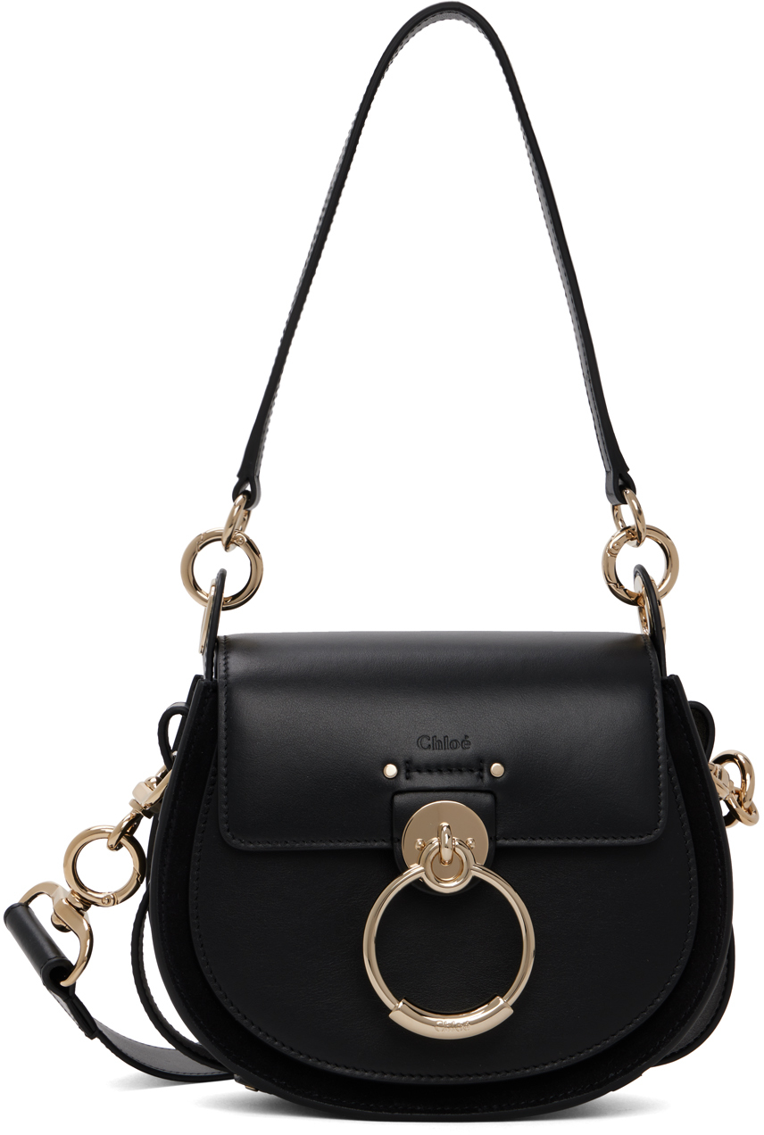 Chloé Black Small Tess Bag In 001 Black