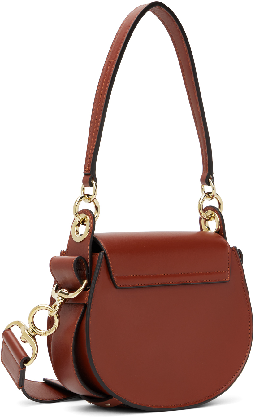 Chloé Brown Small Tess Bag In 27s Sepia Brown