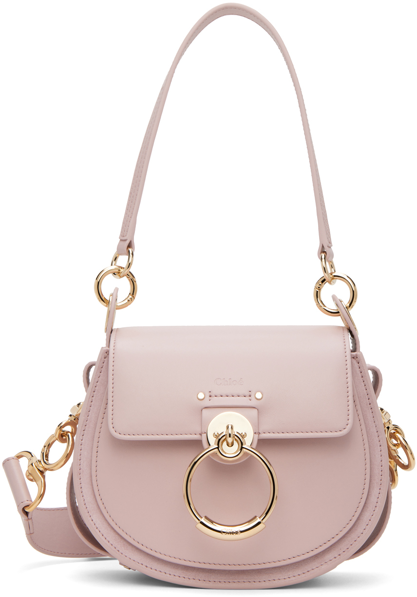Chloé: Purple Small Tess Shoulder Bag | SSENSE
