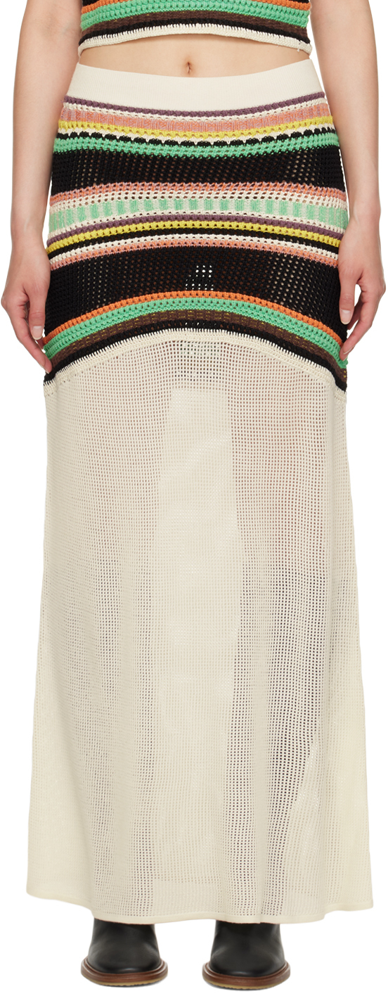 Chloé Multicolor Striped Maxi Skirt