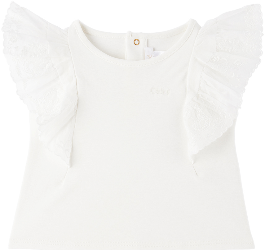 Chloe Baby Girls T Shirt In White 1 main image 1