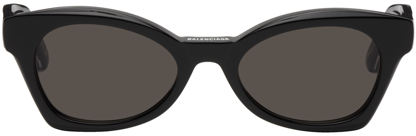 Balenciaga Black Sharp Butterfly Sunglasses