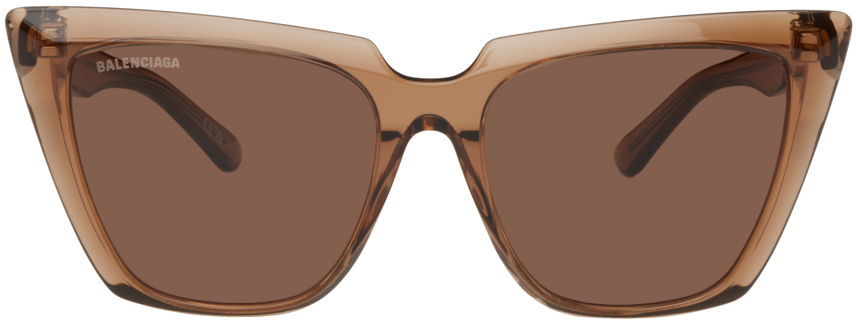 Balenciaga Cat-Eye Brown Sunglasses