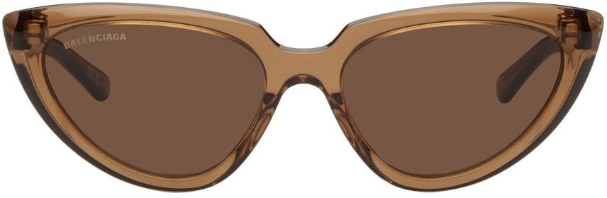 Balenciaga Brown Translucent Sunglasses