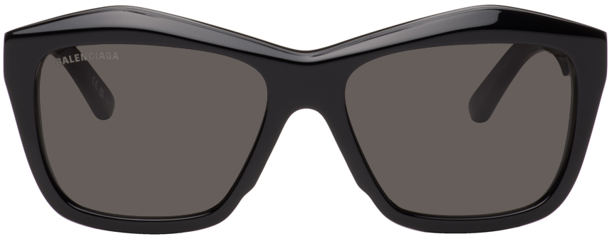 Balenciaga Black Square Sunglasses