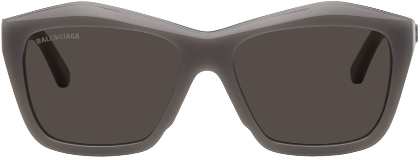 Balenciaga Gray Square Sunglasses