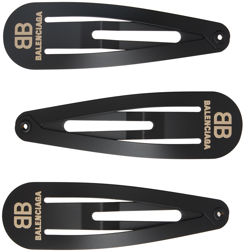 Balenciaga Black Holli Clip Set