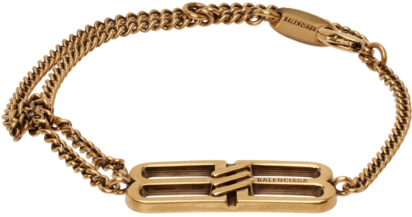 Balenciaga logo-plaque chain-link Bracelet - Farfetch