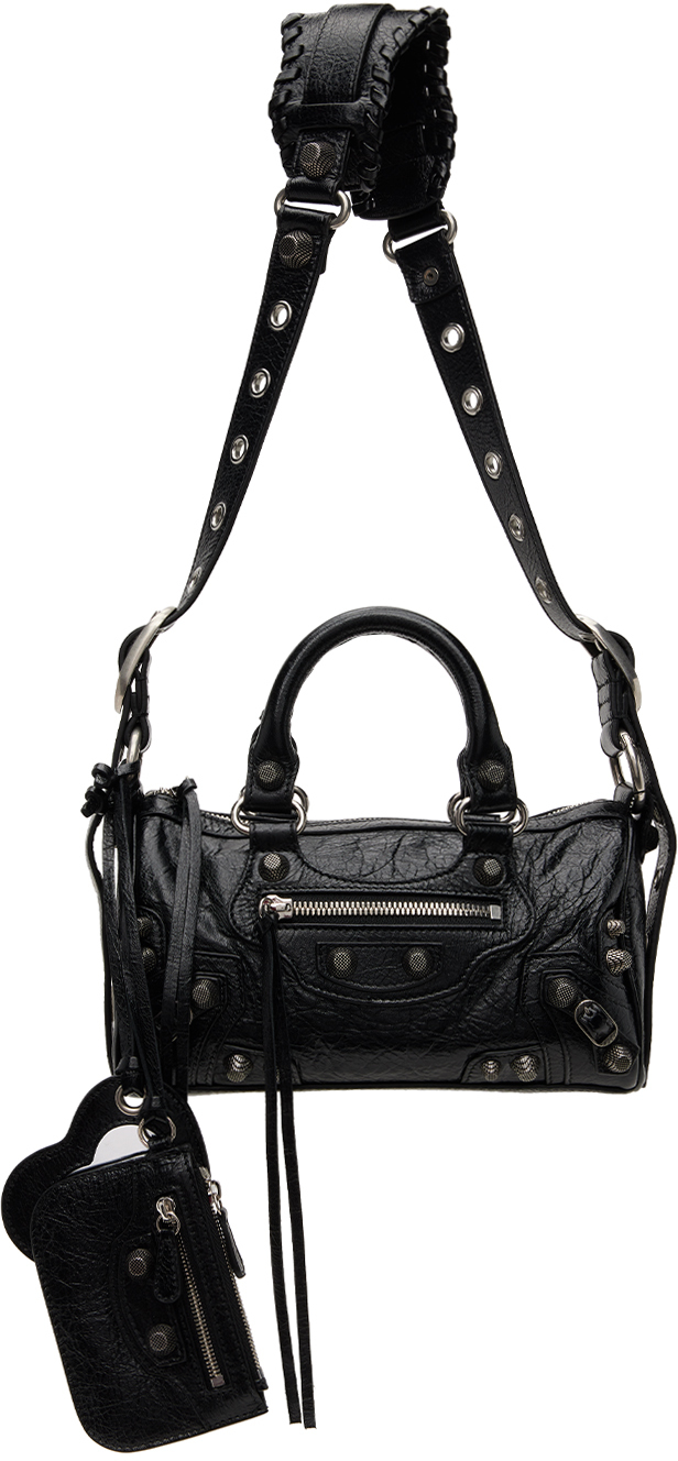 Balenciaga Black Mini City Scarf Bag  SSENSE