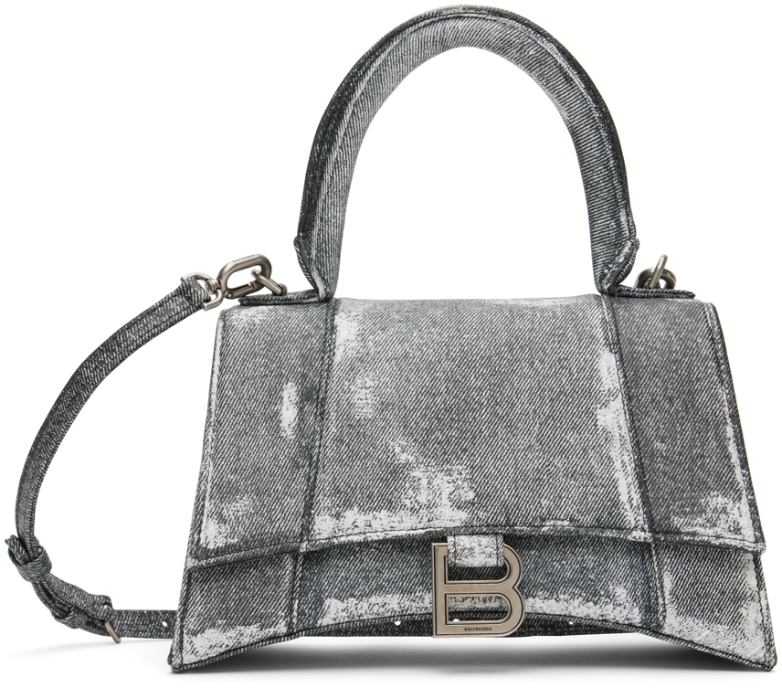 Balenciaga: Black Small Hourglass Bag | SSENSE