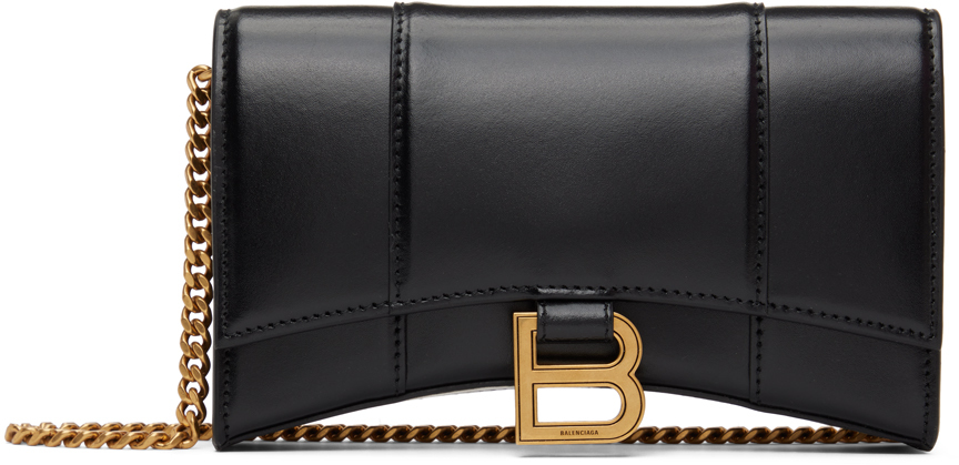 Balenciaga Black Hourglass Shoulder Bag