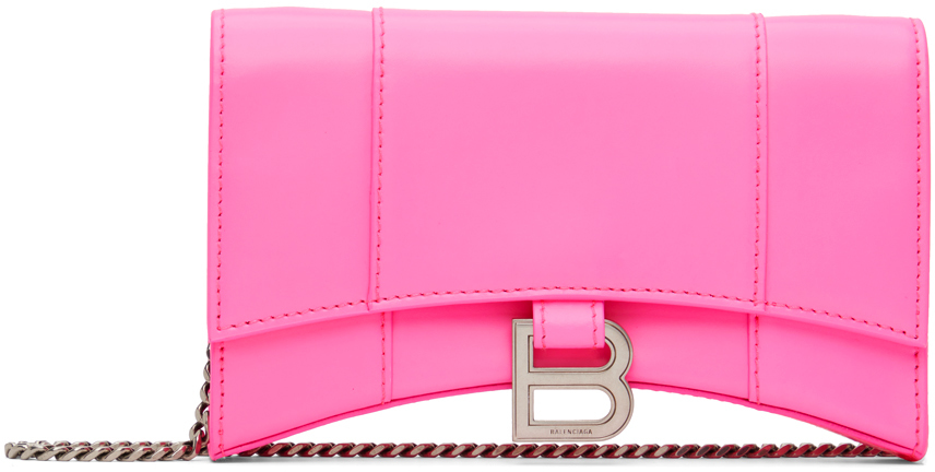 Balenciaga Pink XS Hourglass Shoulder Bag