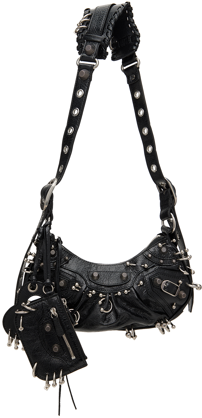 Balenciaga: Black XS 'Le Cagole' Bag | SSENSE Canada