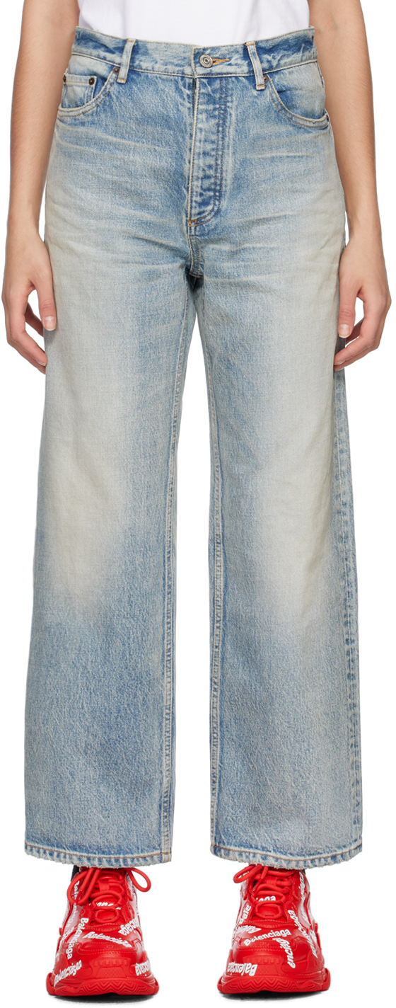 Balenciaga Oversized wideleg Jeans  Farfetch
