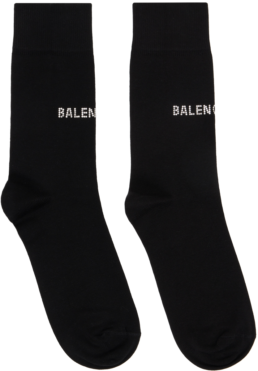 Balenciaga Black Strass Socks
