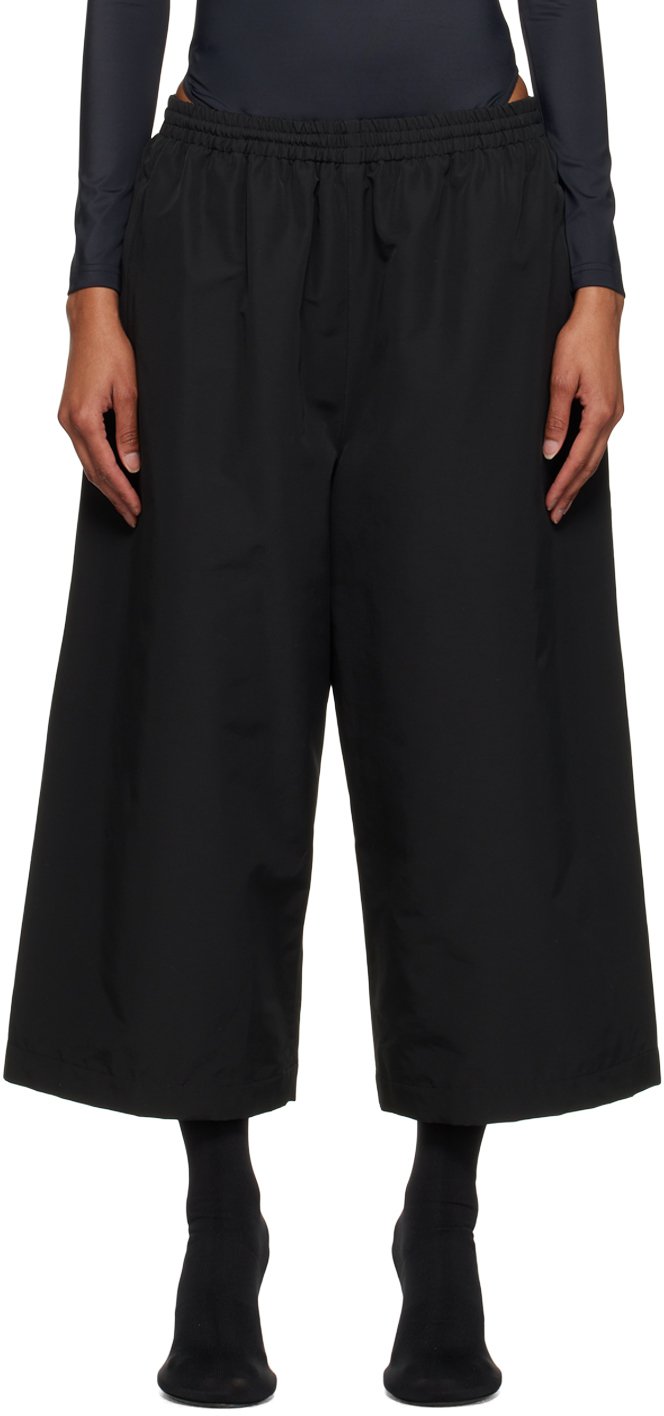 Balenciaga Black Elasticized Shorts In 1000 Black
