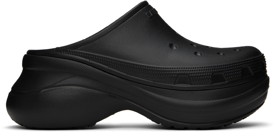 Balenciaga Black Crocs Edition Mules