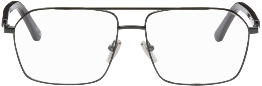 Balenciaga Black Aviator Glasses