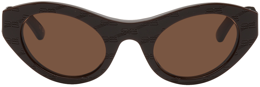 Balenciaga Brown Monogram Sunglasses