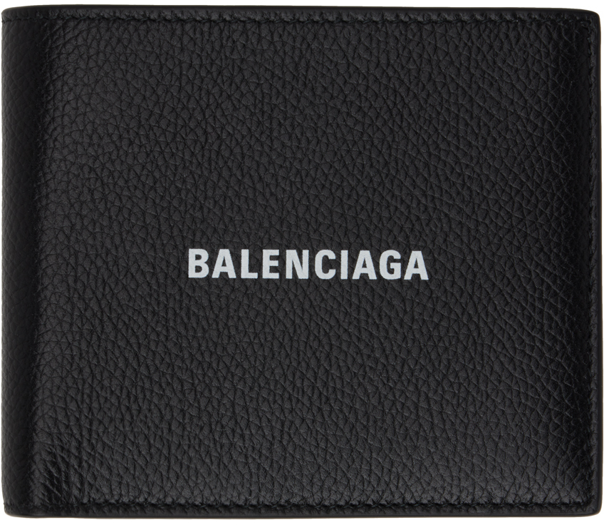 Balenciaga Black Square Folded Wallet