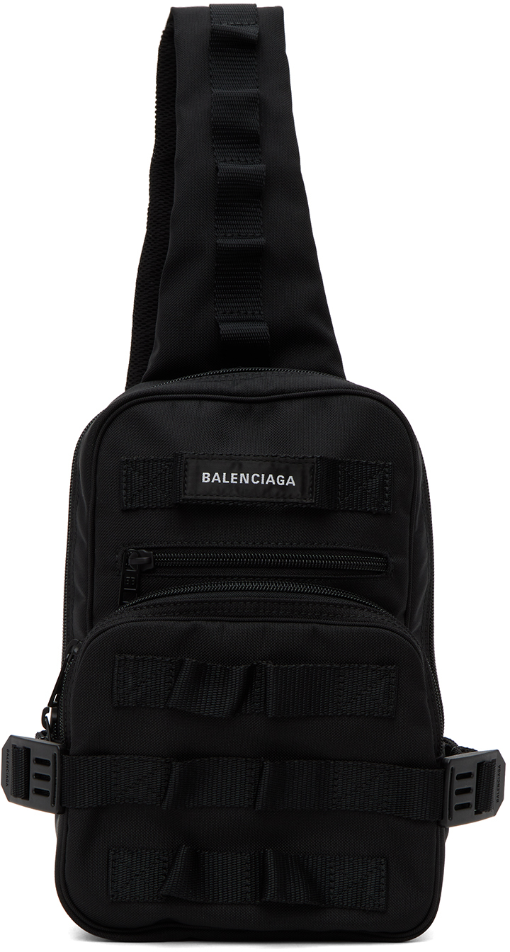 Mens Sport Small Messenger Bag in Blackwhite  Balenciaga US