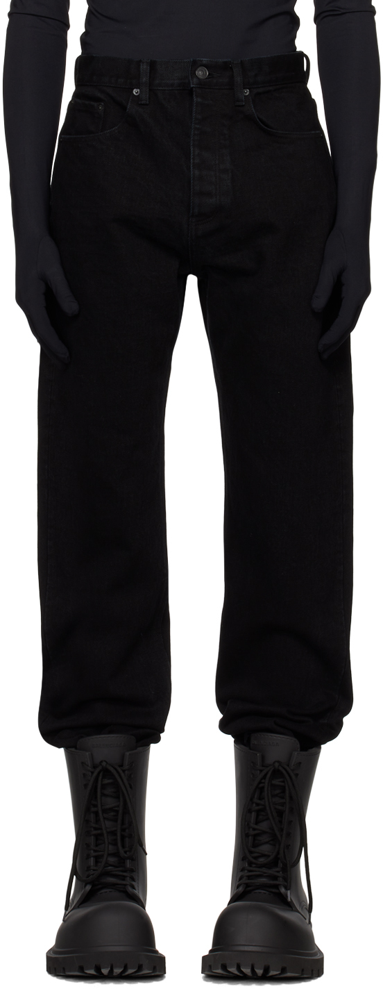 Men's Relaxed Jeans in Black