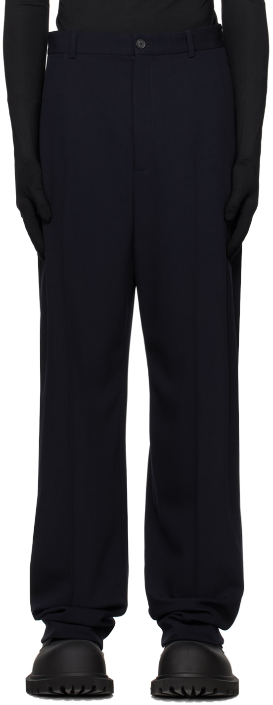 Balenciaga Navy Tailored Trousers
