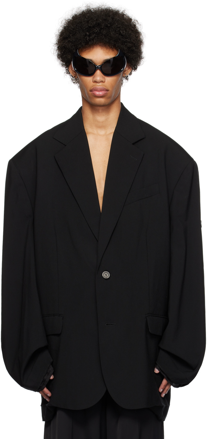 Balenciaga Black Skater Blazer In 1000 Black | ModeSens