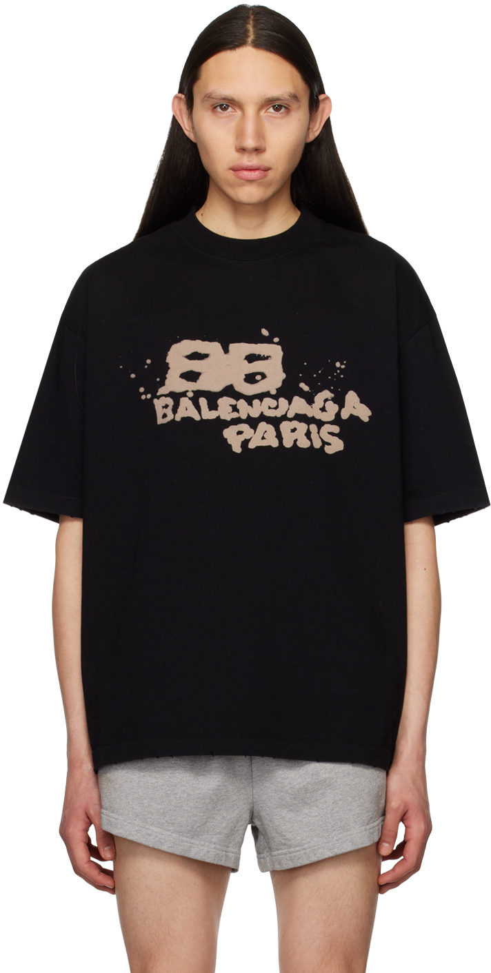 Balenciaga Hand Drawn BB Icon T SSENSE