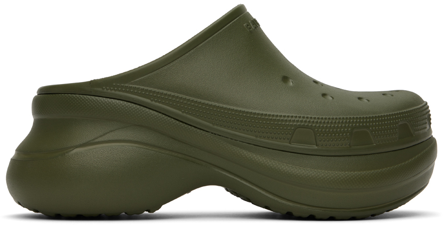 Khaki Crocs Edition Mules