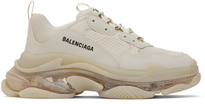Balenciaga: Off-White Tripe S Sneakers | SSENSE