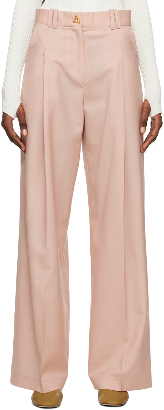 Aeron Pink Wellen Trousers In Pale Rose 681